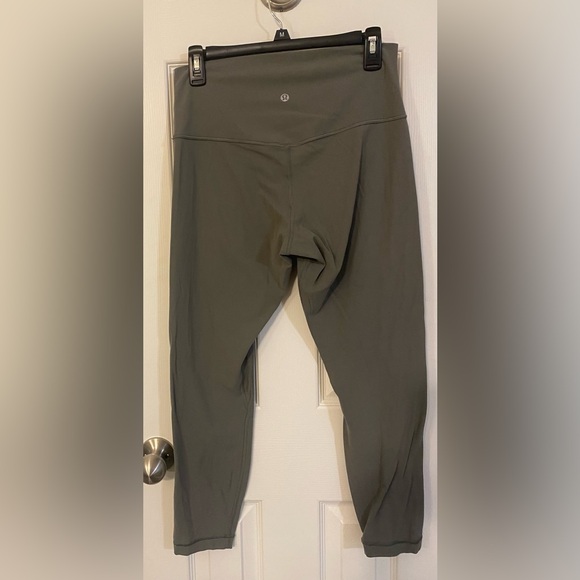 Lululemon | Olive Green Capri Leggings, Size 10 - Picture 2 of 3